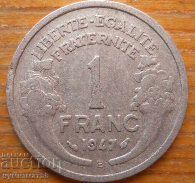 1 franc 1947 - Franța