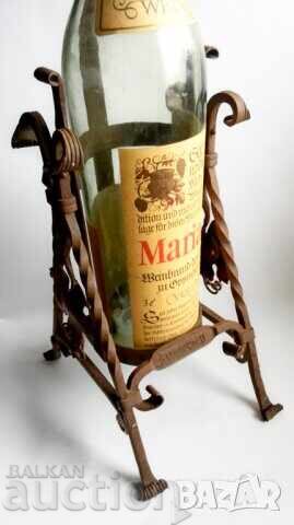 3L bottle with wrought iron swing from the 60s with price 260.00 BGN | € 132.94