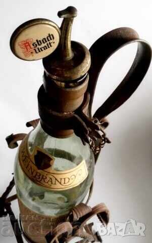 Auction  3L bottle with wrought iron swing from the 60s