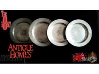 Farfurii victoriene din metal - Zinn