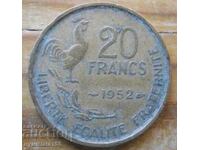 20 franci 1952 - Franta