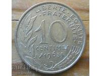 10 centimes 1963 - Γαλλία