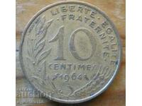 10 centimes 1964 - Γαλλία