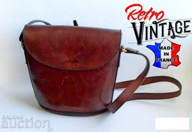 Women's leather bag imported from France