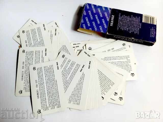 Cards with the English Kings and Queens with price 30.00 BGN | € 15.34 Cards with the English Kings and Queens with price 30.00 BGN | € 15.34