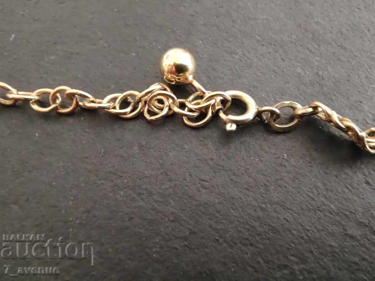 Necklace, very beautiful weave, gold plating, 70 years 21.08.25 with price 99.00 BGN | € 50.62