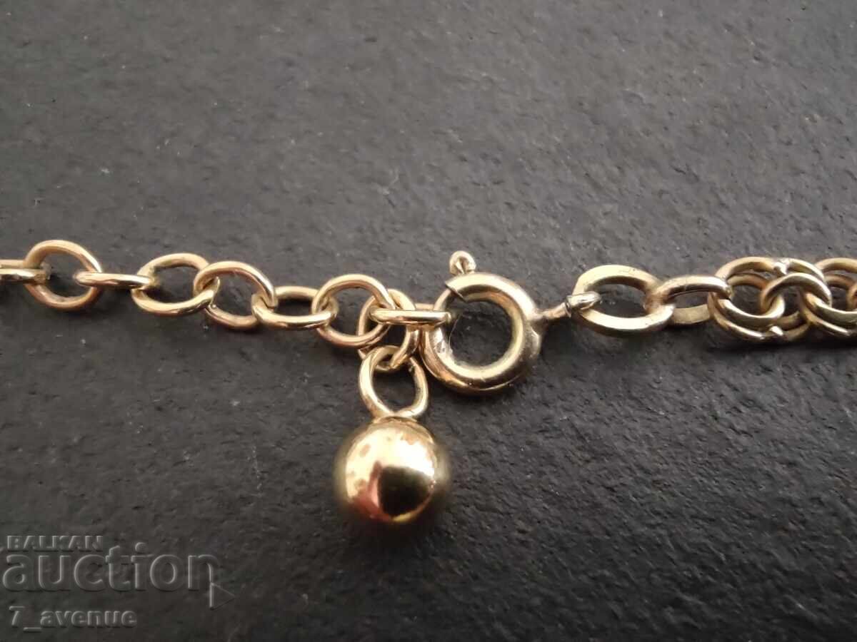 Auction  Necklace, very beautiful weave, gold plating, 70 years 21.08.25