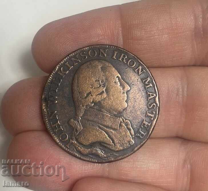 Σπάνιο νόμισμα του 1791 μισό πένι άριστη κατάσταση με τιμή 40.00 BGN | € 20.45 Σπάνιο νόμισμα του 1791 μισό πένι άριστη κατάσταση με τιμή 40.00 BGN | € 20.45