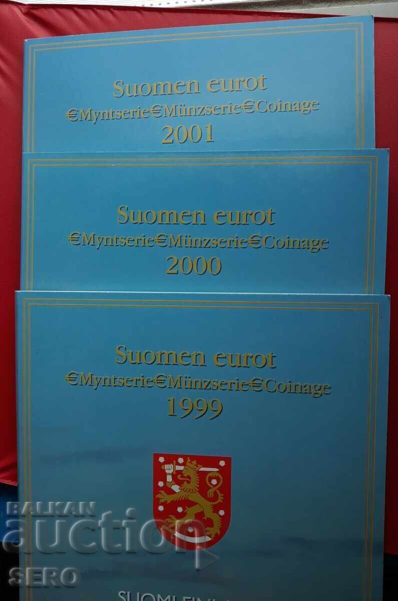 Finland-SET 1999,2000,2001 των 8 κερμάτων ευρώ το καθένα-3 σετ με τιμή 64.00 BGN | € 32.72 Finland-SET 1999,2000,2001 των 8 κερμάτων ευρώ το καθένα-3 σετ με τιμή 64.00 BGN | € 32.72