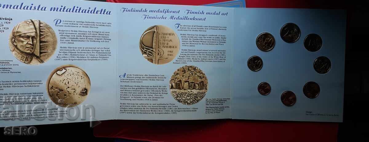 Finland-SET 1999,2000,2001 of 8 euro coins-3 sets - 6 Finland-SET 1999,2000,2001 of 8 euro coins-3 sets - 6