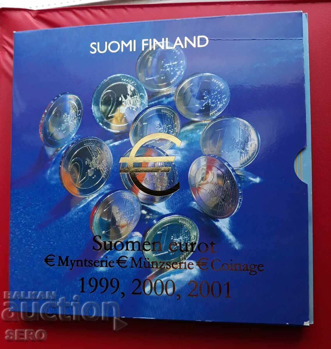 Finland-SET 1999,2000,2001 of 8 euro coins-3 sets Finland-SET 1999,2000,2001 of 8 euro coins-3 sets
