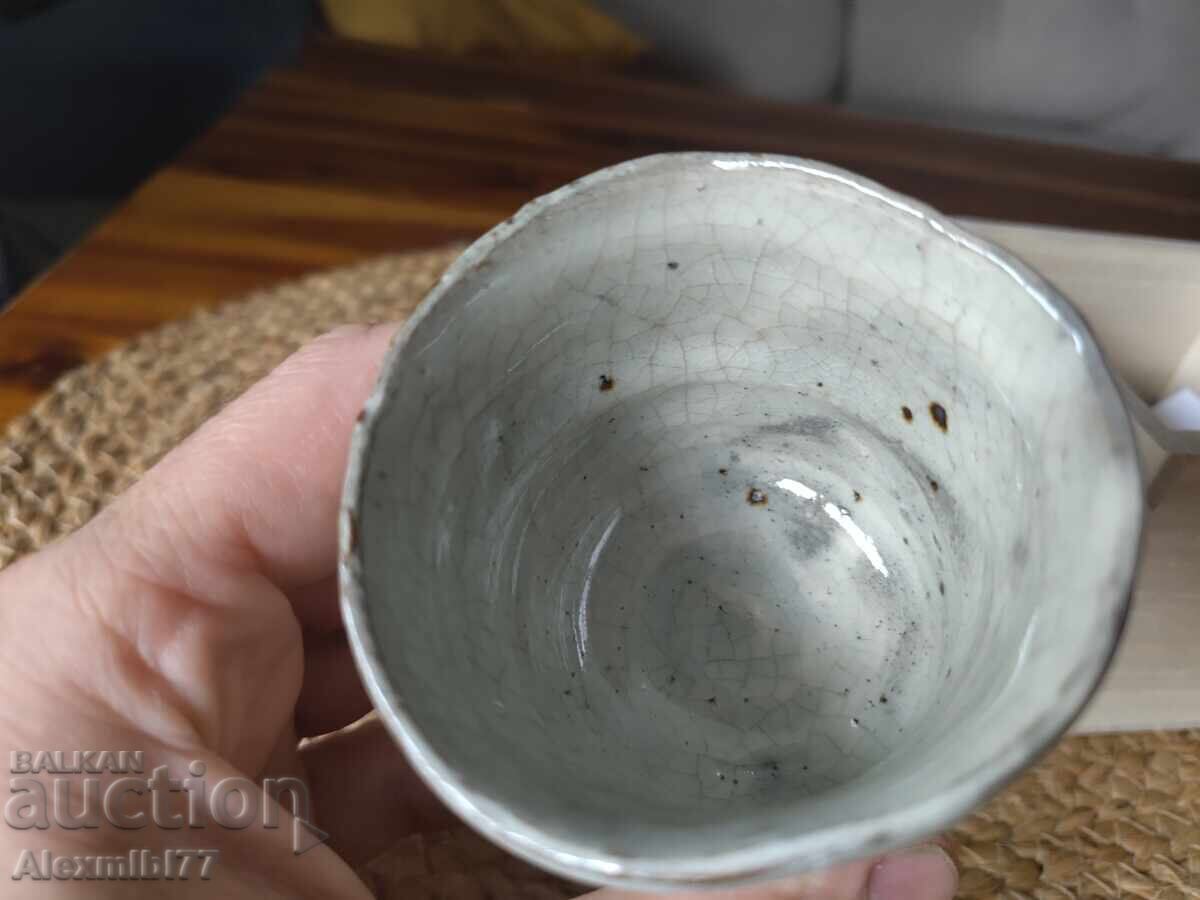 Japanese ceramic sake cup - 5