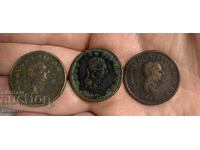 Продавам 3 монети Великобритания ½ пени, 1806 година