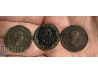 Vând 3 monede Regatul Unit ½ penny, anul 1806