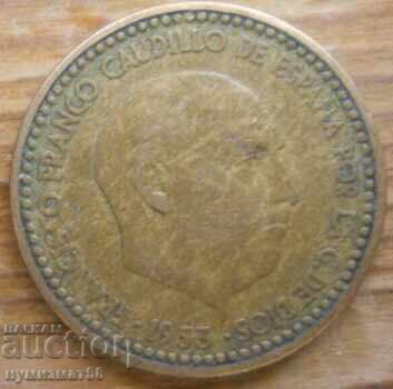 1 peseta 1953 - Spain with price 0.50 BGN | € 0.26
