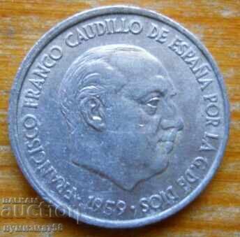 10 сентимос 1959 г. - Испания с цена 0.60 лв. | € 0.31