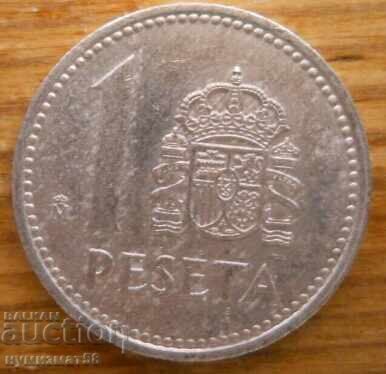 1 peseta 1986 - Spania