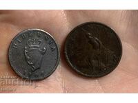 Vând 2 monede Regatul Unit 1 farthing 1806