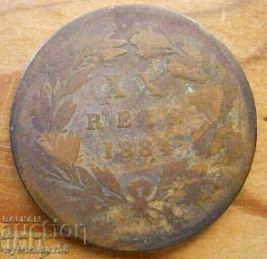 20 реис 1884 г. - Португалия