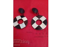 Antique earrings with mother-of-pearl