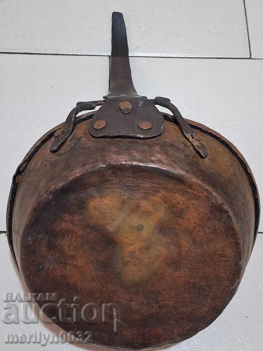 Аукцион Стар меден тиган, бакър, тава, меден съд