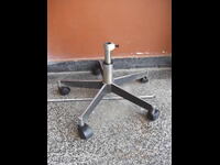 Bază metalică în stea cu roți și piston pentru scaun de birou