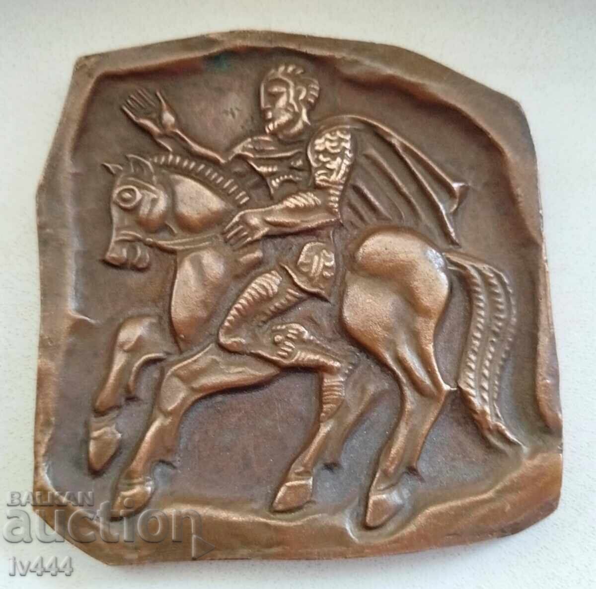 NINA KANAROVA STATUIETĂ ARTISTICĂ VECHE DIN BRONZ - CĂLĂREȚ