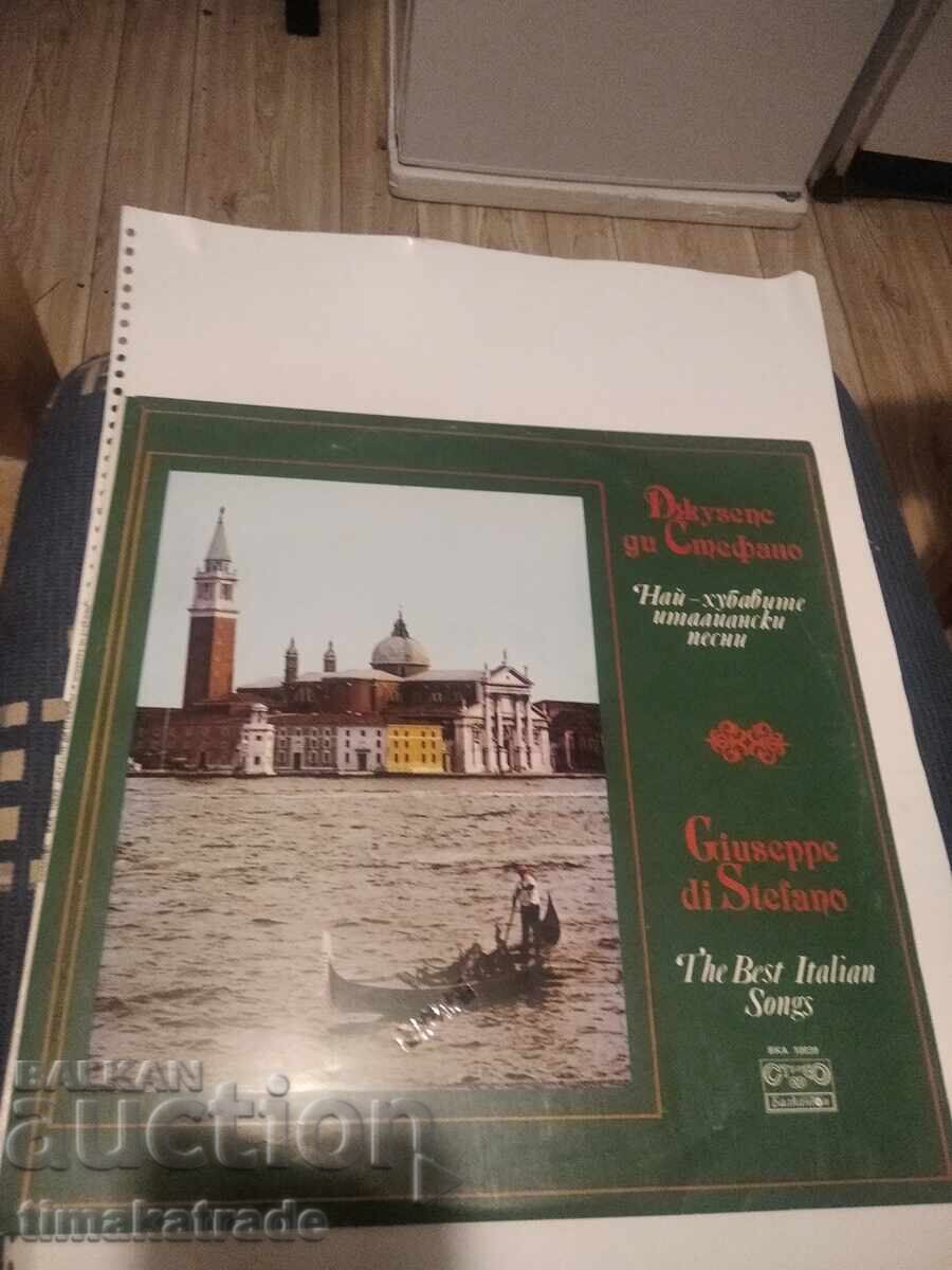 Πλάκα VCA 10839 Τζουζέπε ντι Στέφανο - Τα ωραιότερα ιταλικά τραγούδια
