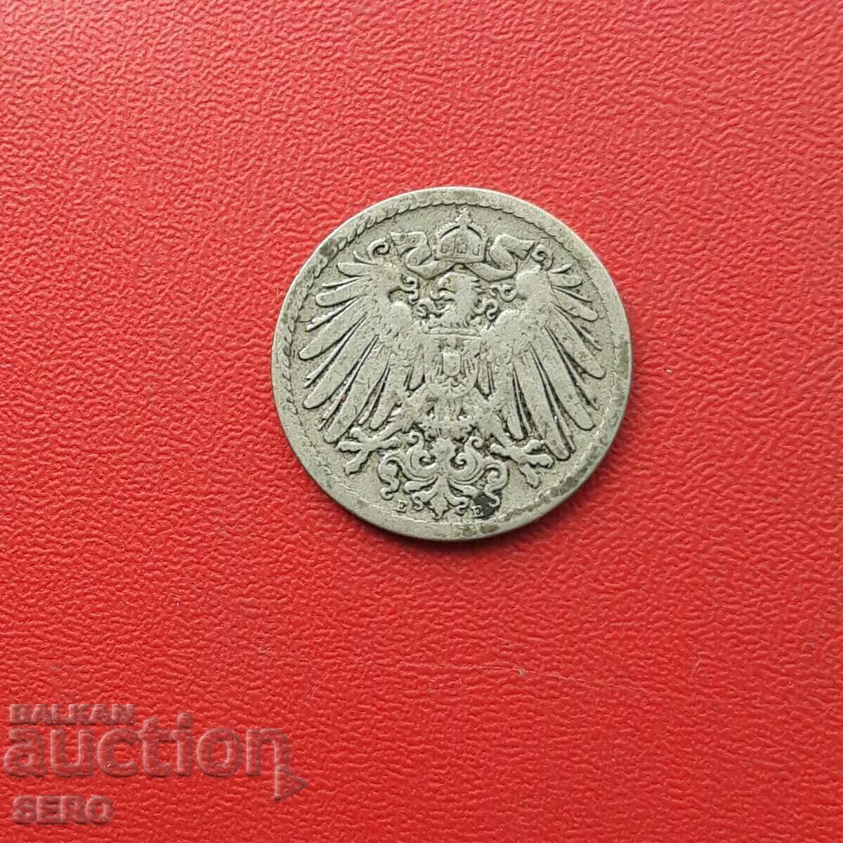 Германия-5 пфенига 1892 Е-Мулденхютен-много рядка с цена 8.01 лв. | € 4.10 Германия-5 пфенига 1892 Е-Мулденхютен-много рядка с цена 8.01 лв. | € 4.10