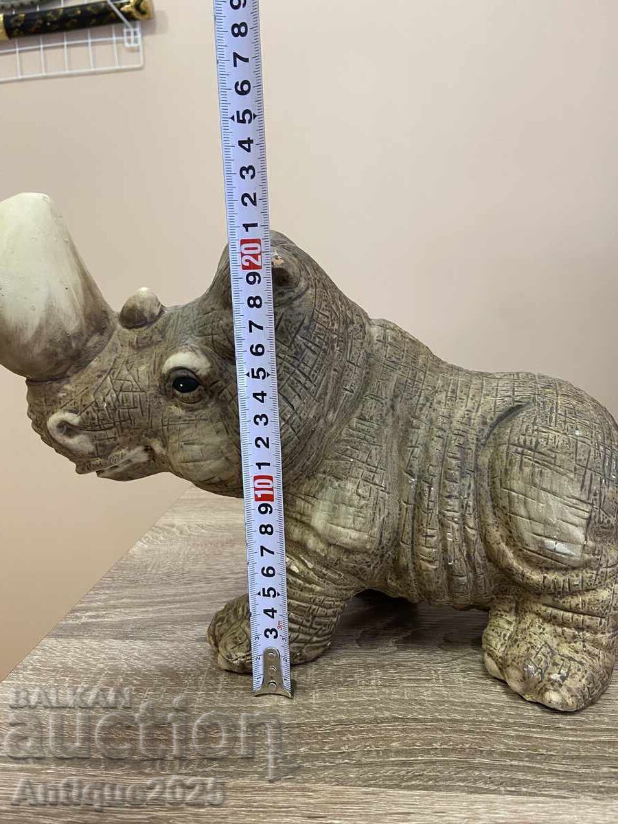 Vintage ceramic rhinoceros figure with price € 51.13 | 100.00 BGN