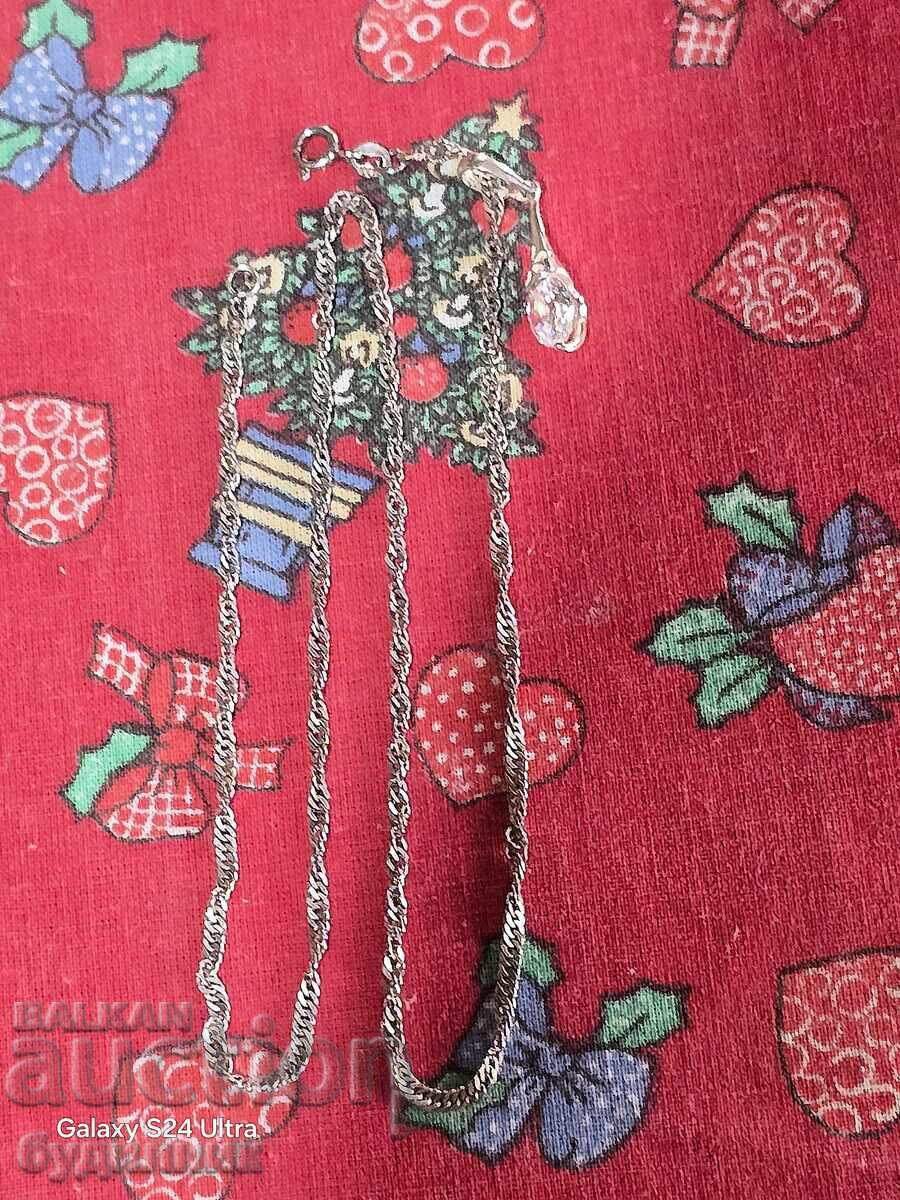 Solid Silver Chain with Pendant. 925 Sterling Silver. 45cm. For Sale with price 28.99 BGN | € 14.82 Solid Silver Chain with Pendant. 925 Sterling Silver. 45cm. For Sale with price 28.99 BGN | € 14.82