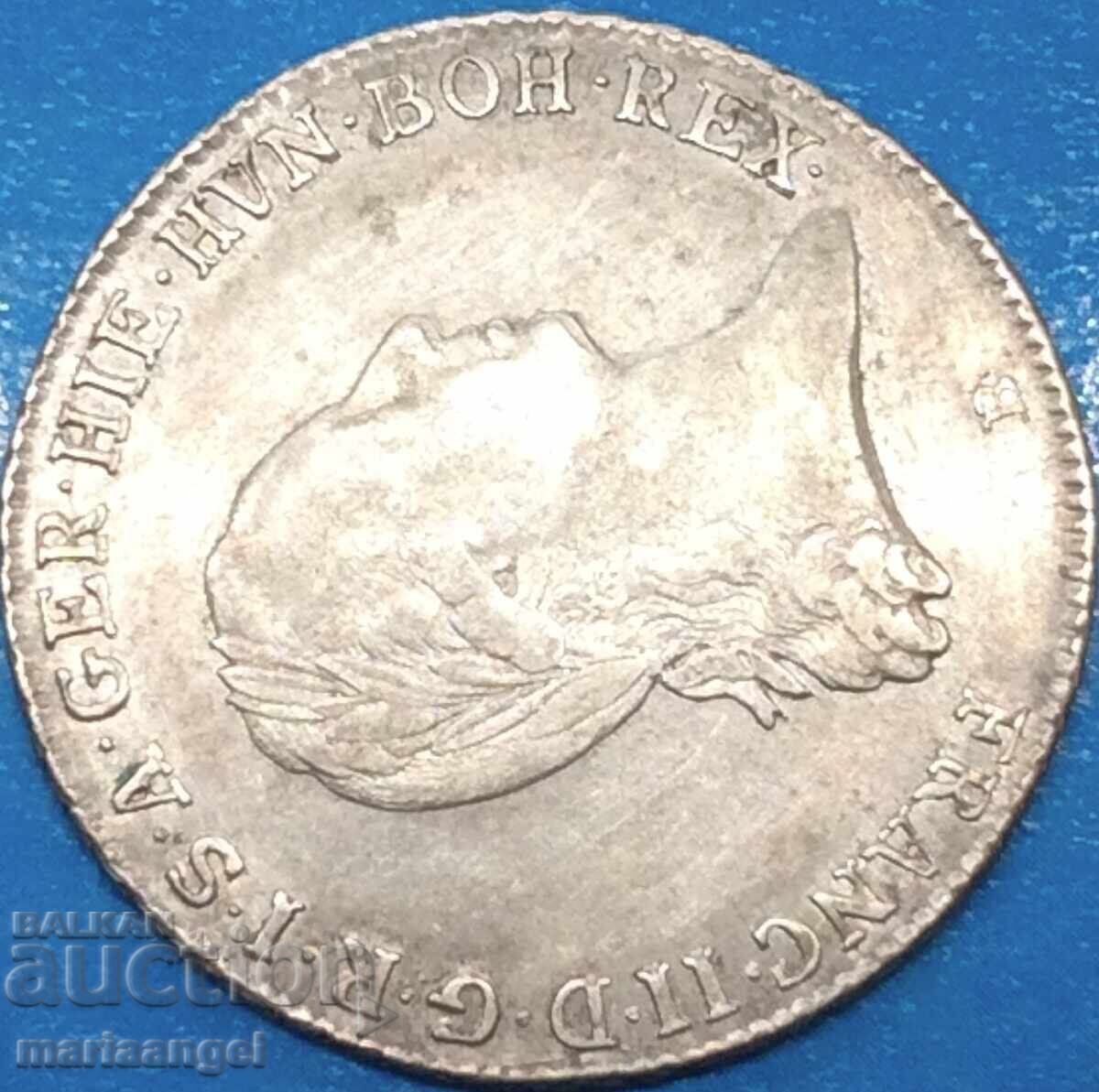 1/4 thaler 1797 Austria B - Kremnitz Slovakia Franz II Patina with price 128.00 BGN | € 65.45