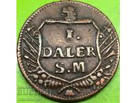 Σουηδία 1 Δάλερ 1717 Κάρολος XII Μέτνα