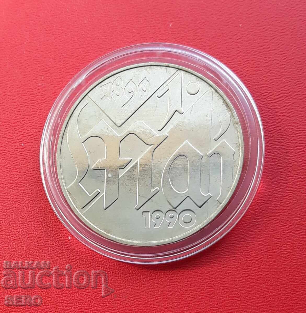 Германия-ГДР-10 марки 1990-100 г. ден на труда-1 май с цена 4.01 лв. | € 2.05 Германия-ГДР-10 марки 1990-100 г. ден на труда-1 май с цена 4.01 лв. | € 2.05