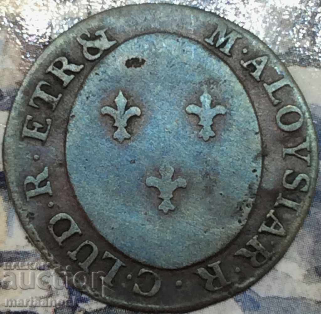 Auction  Florence mezzo soldo 1805 Italy under France - exc rare