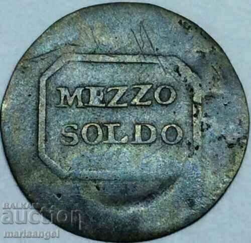 Delivery of Florence mezzo soldo 1805 Italy under France - exc rare