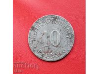 Γερμανία-Έσση-Κάσσελ-10 pfennig 1917