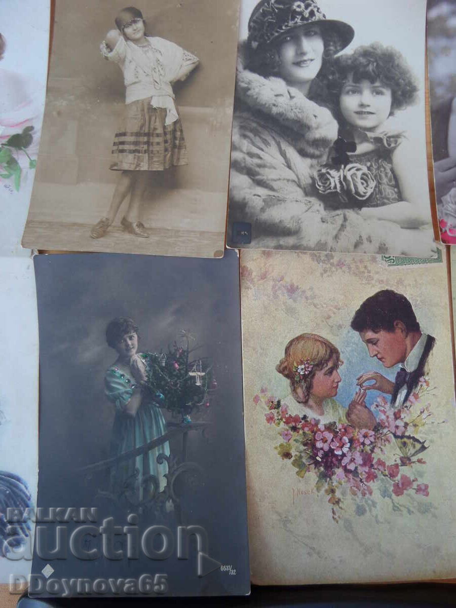 Licitație 14 buc. cărți poștale cu "madame" începutul secolului XX
