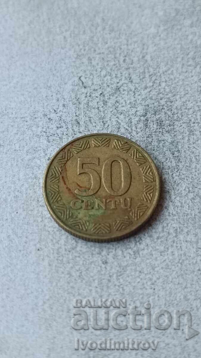 Lithuania 50 Centas 1997 Lithuania 50 Centas 1997
