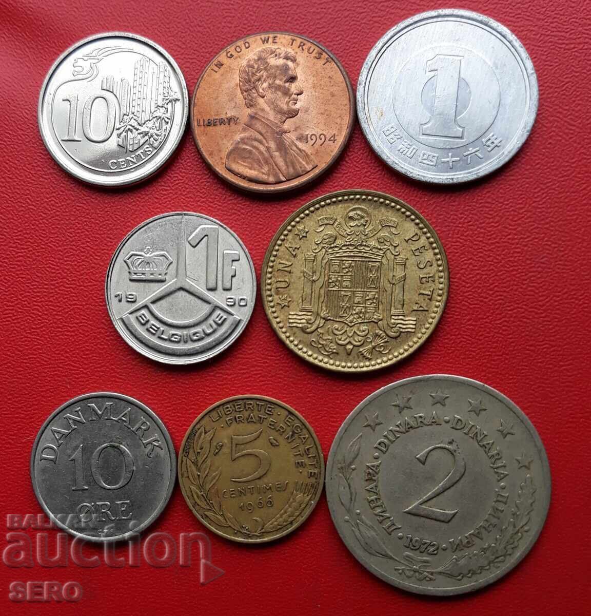 Μικτή παρτίδα 8 νομισμάτων Μικτή παρτίδα 8 νομισμάτων