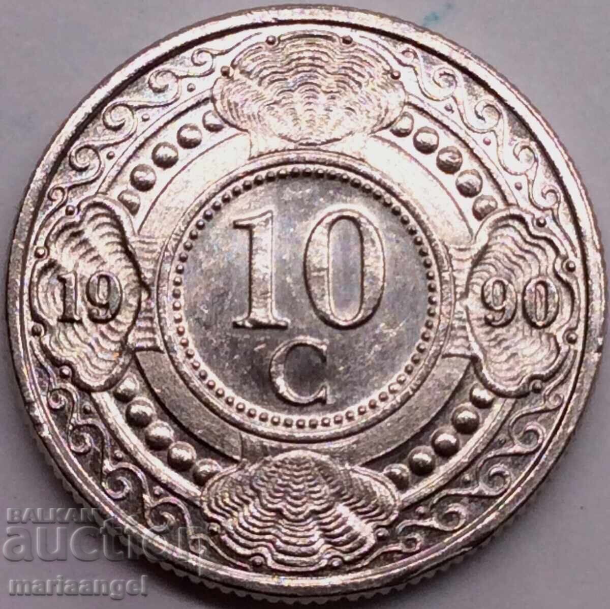 Netherlands Antilles 1990 10 Cents