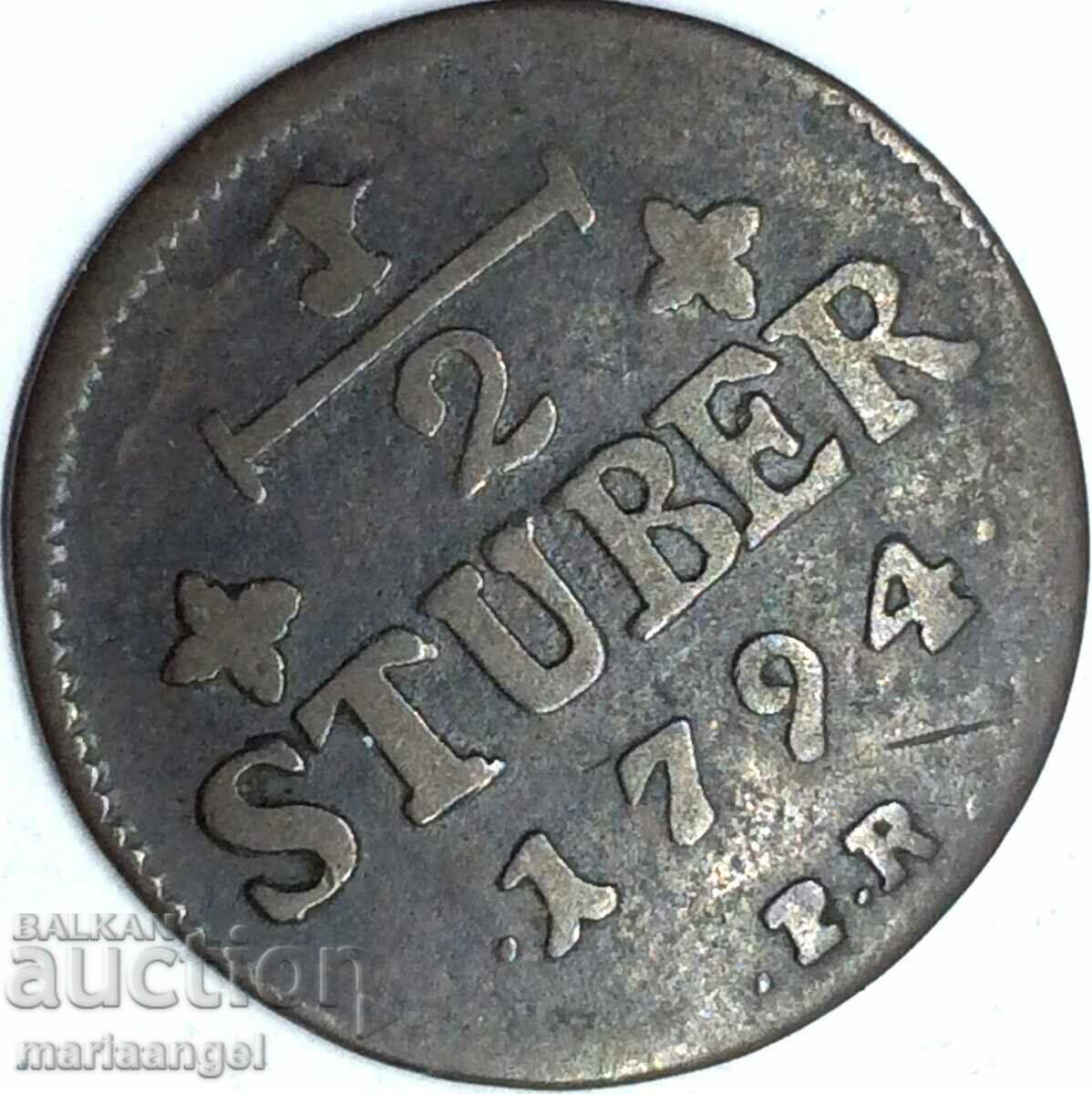 Δημοπρασία 1/2 Stuber 1794 Γερμανία Jülich Berg Karl Theodor 26 χλστ
