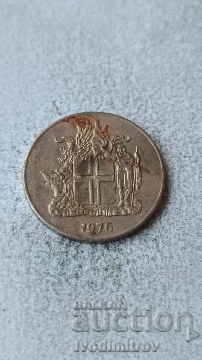 Iceland 10 kronor 1976 with price 1.55 BGN | € 0.79