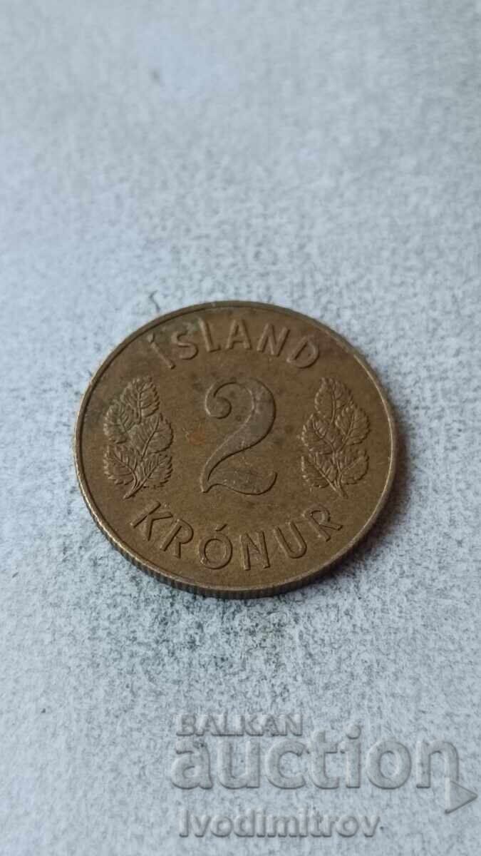 Iceland 2 Kronur 1963