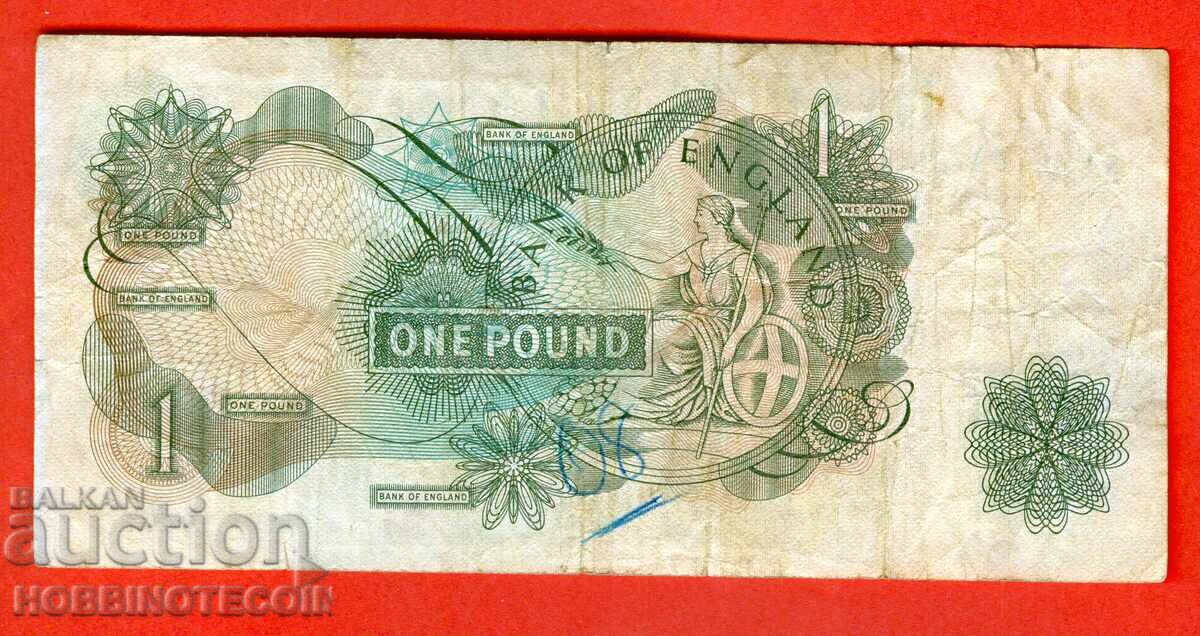 АНГЛИЯ GRЕAND BRITAIN 1 Паунд issue 1966 1970 подпис 2 - 2 с цена 14.99 лв. | € 7.66 АНГЛИЯ GRЕAND BRITAIN 1 Паунд issue 1966 1970 подпис 2 - 2 с цена 14.99 лв. | € 7.66