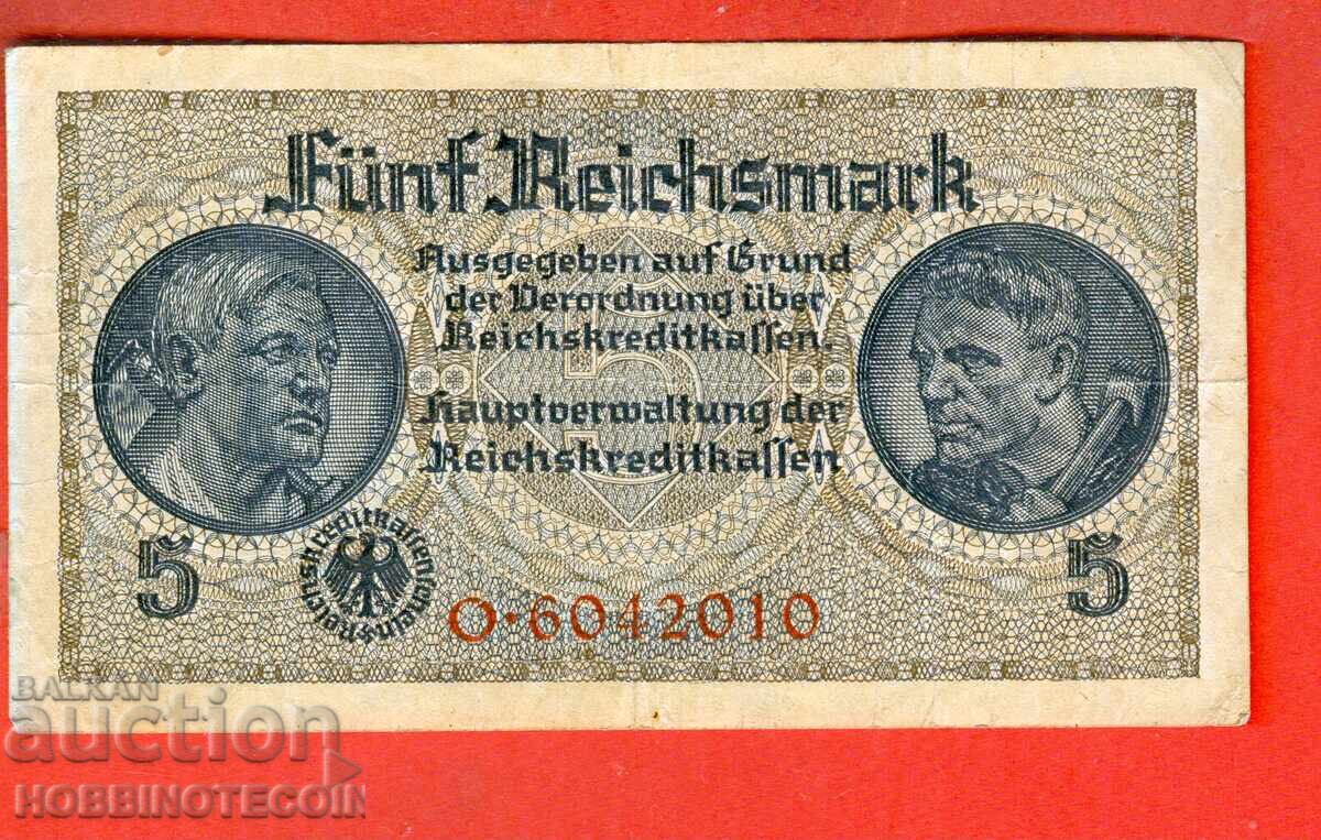 GERMANY 5 Reich Marks issue 1939