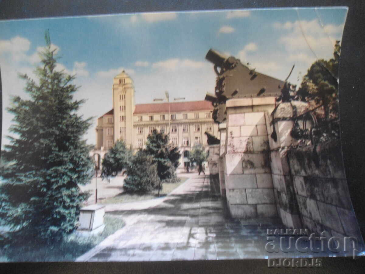 ПЛЕВЕН. Домът на съветите, Стара картичка ПЛЕВЕН. Домът на съветите, Стара картичка