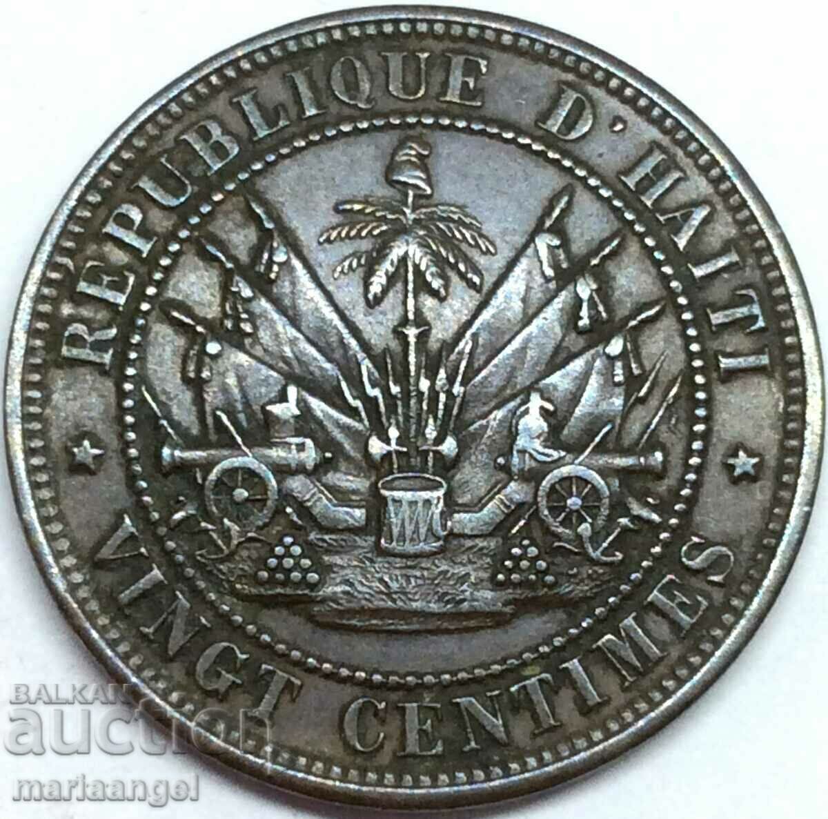 Αϊτή 1863 20 εκατοστά Πρόεδρος 28mm χάλκινο με τιμή 54.00 BGN | € 27.61 Αϊτή 1863 20 εκατοστά Πρόεδρος 28mm χάλκινο με τιμή 54.00 BGN | € 27.61