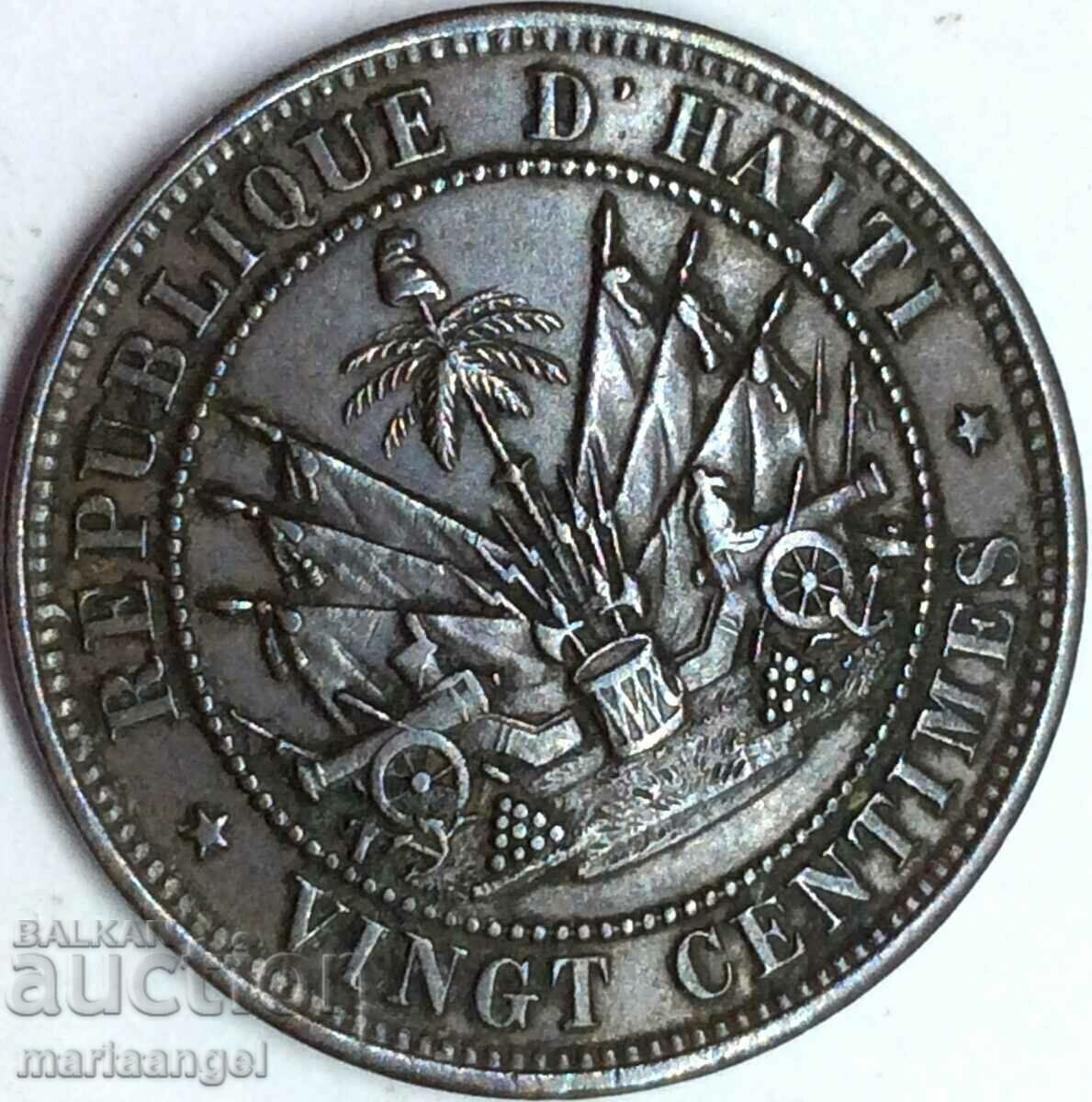 Παράδοση Αϊτή 1863 20 εκατοστά Πρόεδρος 28mm χάλκινο Παράδοση Αϊτή 1863 20 εκατοστά Πρόεδρος 28mm χάλκινο