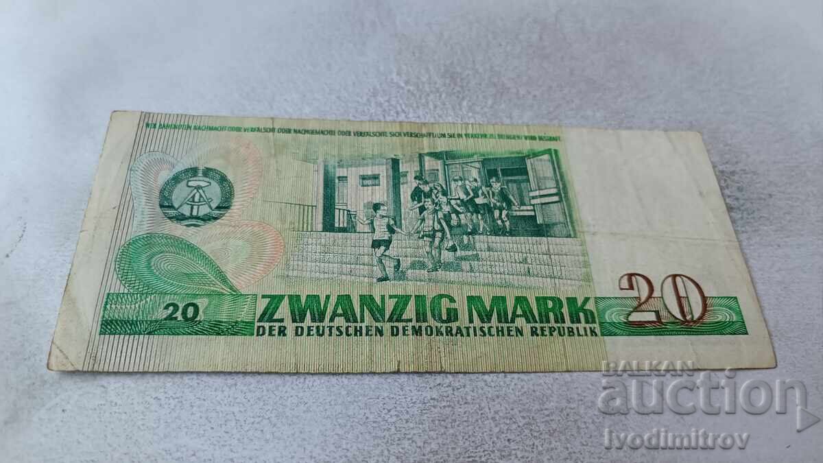 Γερμανική Λαοκρατική Δημοκρατία 20 Μάρκα 1975 με τιμή 4.65 BGN | € 2.38